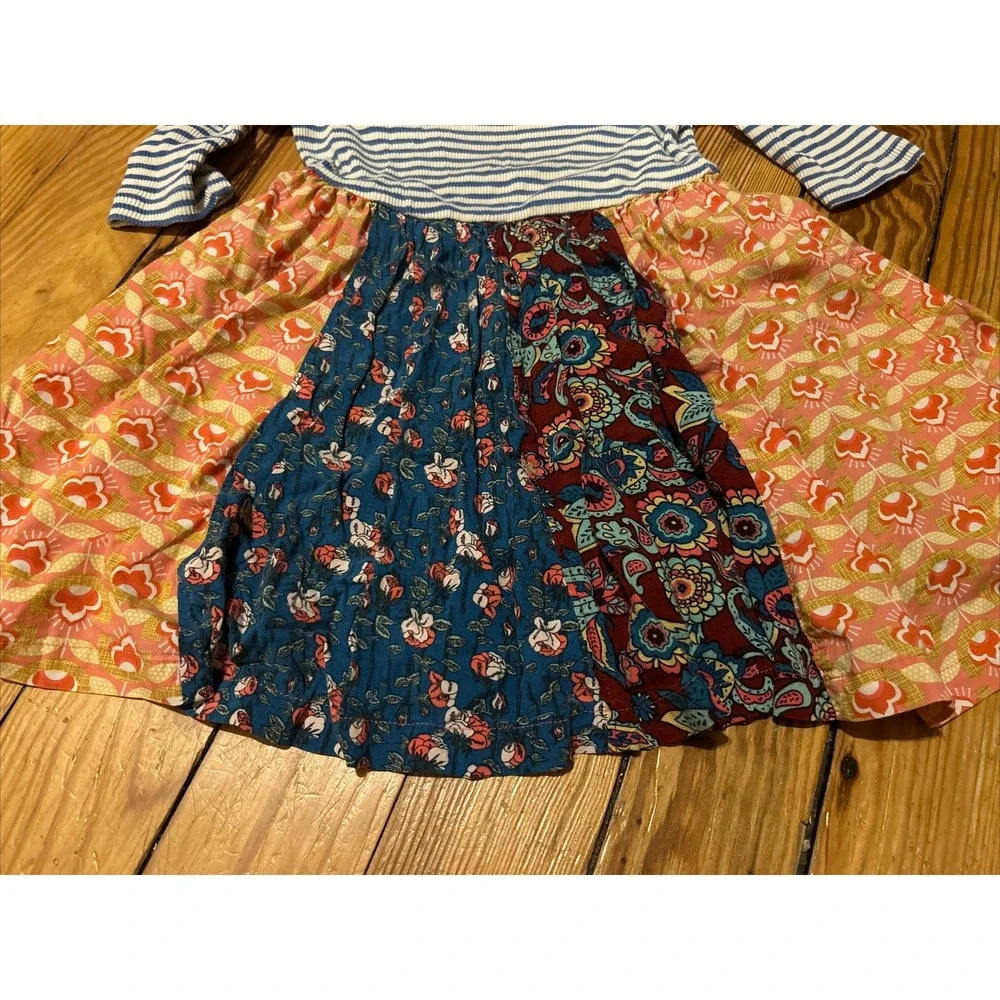 Matilda Jane Magnolia Dress Friends Forever Paneled Skirt Girls Size 4
